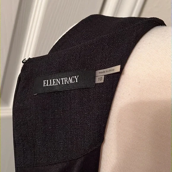 Ellen Tracy Black Sleeveless Dress - Picture 7 of 8
